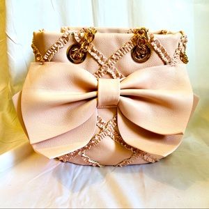 Betsey Johnson Cross Your Heart Drawstring Bag